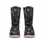 Karate Gi Pattern Print Winter Boots