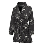 Karate Gi Pattern Print Women's Bathrobe