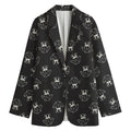 Karate Gi Pattern Print Women's Blazer