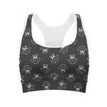Karate Gi Pattern Print Women's Sports Bra