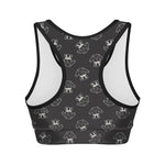 Karate Gi Pattern Print Women's Sports Bra