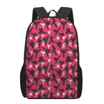 Karate Pattern Print 17 Inch Backpack