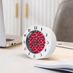 Karate Pattern Print Alarm Clock