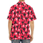 Karate Pattern Print Aloha Shirt