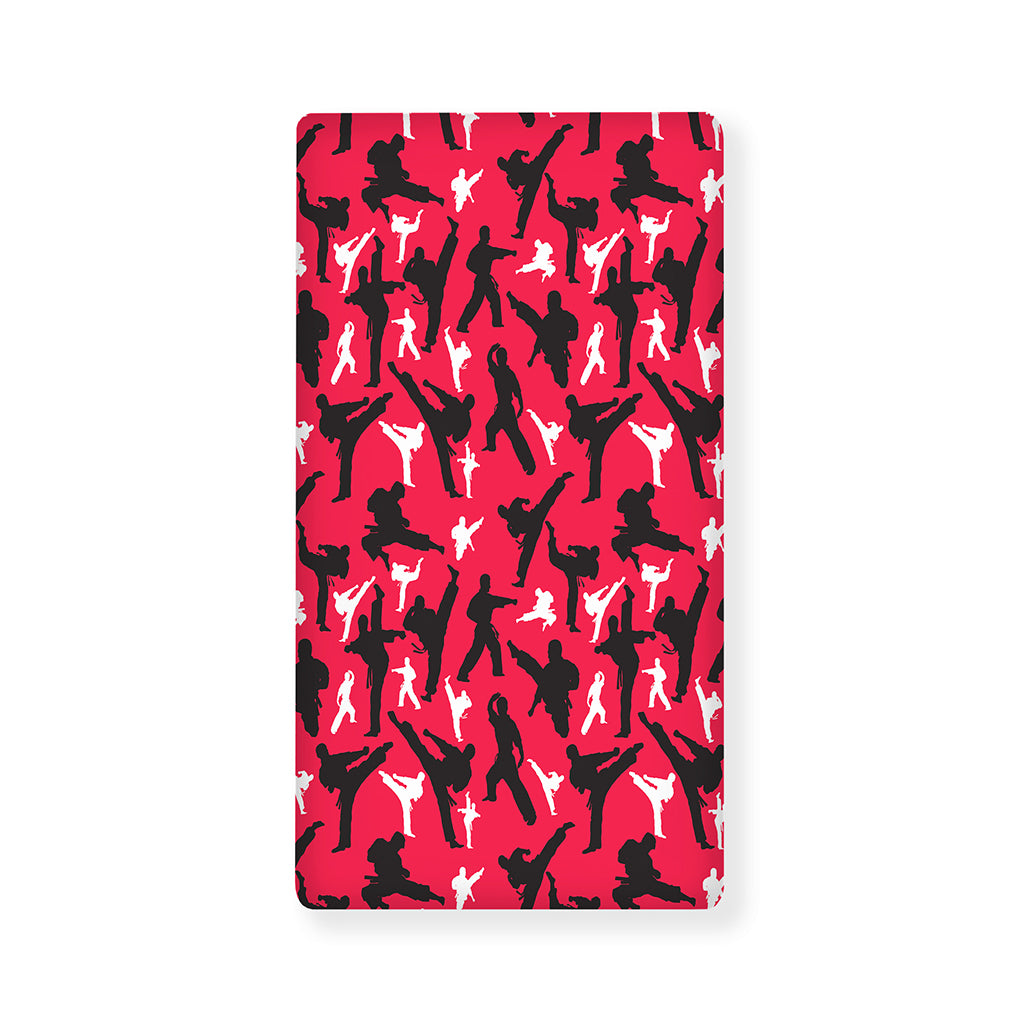 Karate Pattern Print Baby Crib Sheet