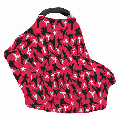 Karate Pattern Print Baby Seat Cover