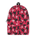 Karate Pattern Print School Backpack