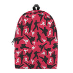 Karate Pattern Print Backpack