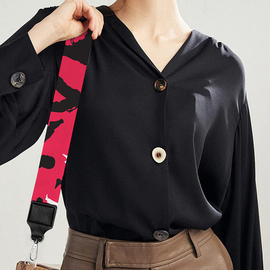Karate Pattern Print Bag Strap