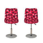 Karate Pattern Print Bar Stool Covers