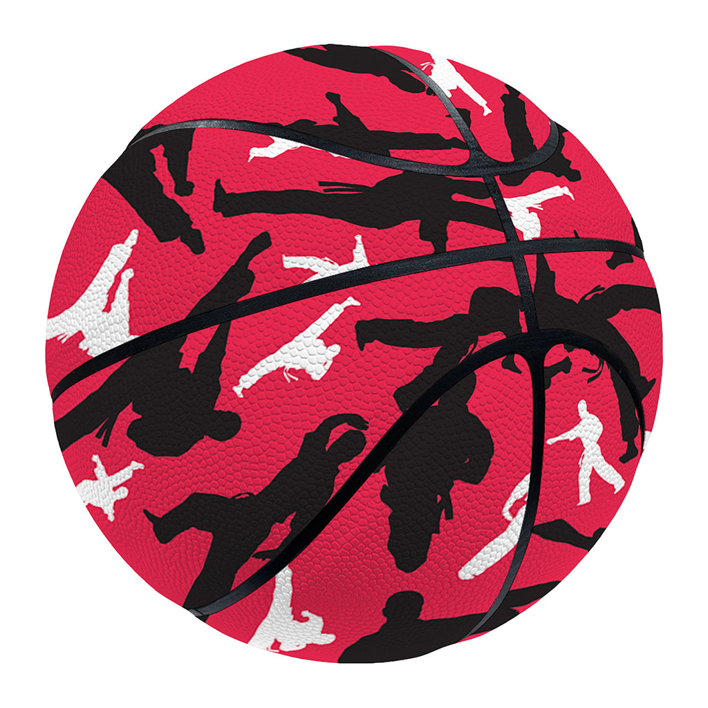 Karate Pattern Print Basketball
