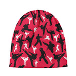 Karate Pattern Print Beanie