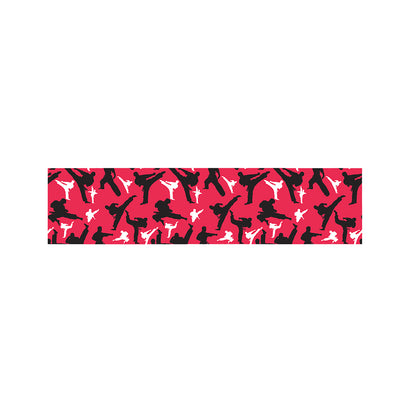 Karate Pattern Print Bed Runner
