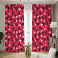 Karate Pattern Print Dimout Pencil Pleat Curtains