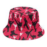 Karate Pattern Print Bucket Hat