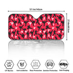 Karate Pattern Print Car Windshield Sun Shade