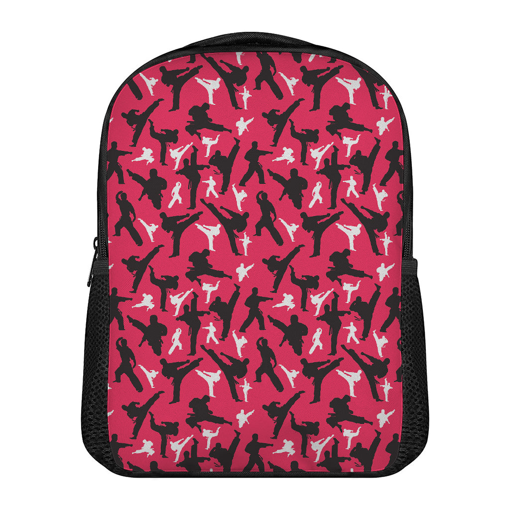 Karate Pattern Print Casual Backpack