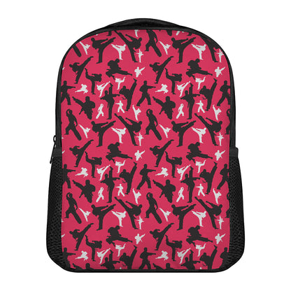 Karate Pattern Print Casual Backpack