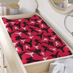 Karate Pattern Print Changing Pad Cover