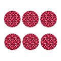 Karate Pattern Print Coaster Set