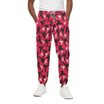 Karate Pattern Print Cotton Pants
