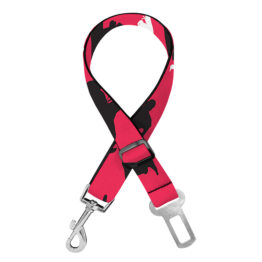 Karate Pattern Print Dog Seat Belt