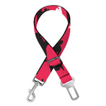 Karate Pattern Print Dog Seat Belt
