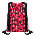 Karate Pattern Print Drawstring Backpack