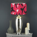 Karate Pattern Print Drum Lamp Shade