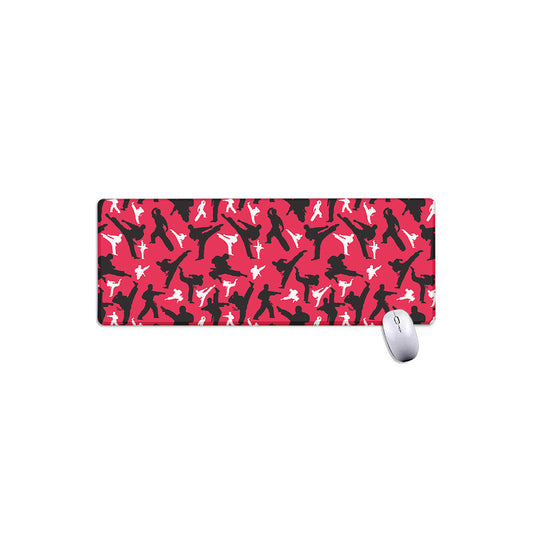 Karate Pattern Print Extended Mouse Pad