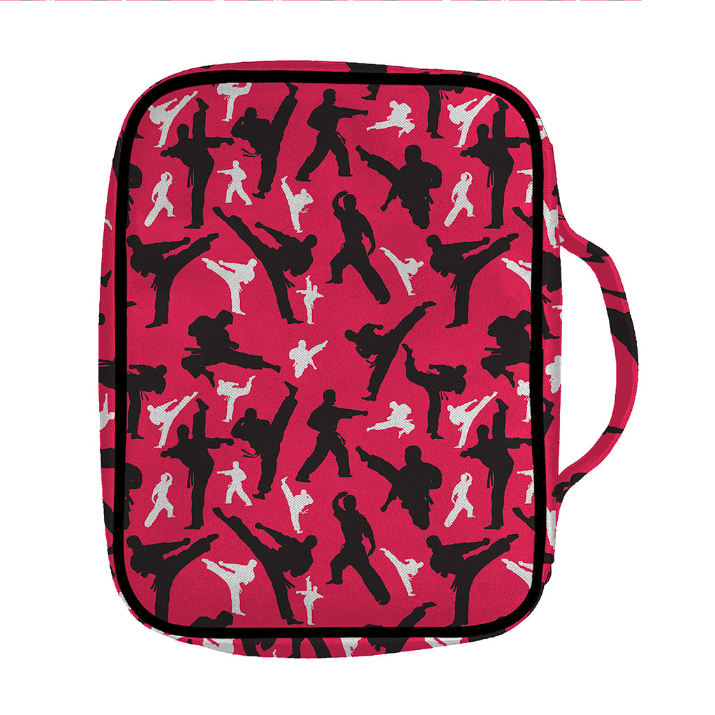 Karate Pattern Print Front Pocket Bible Bag