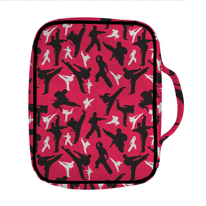 Karate Pattern Print Front Pocket Bible Bag
