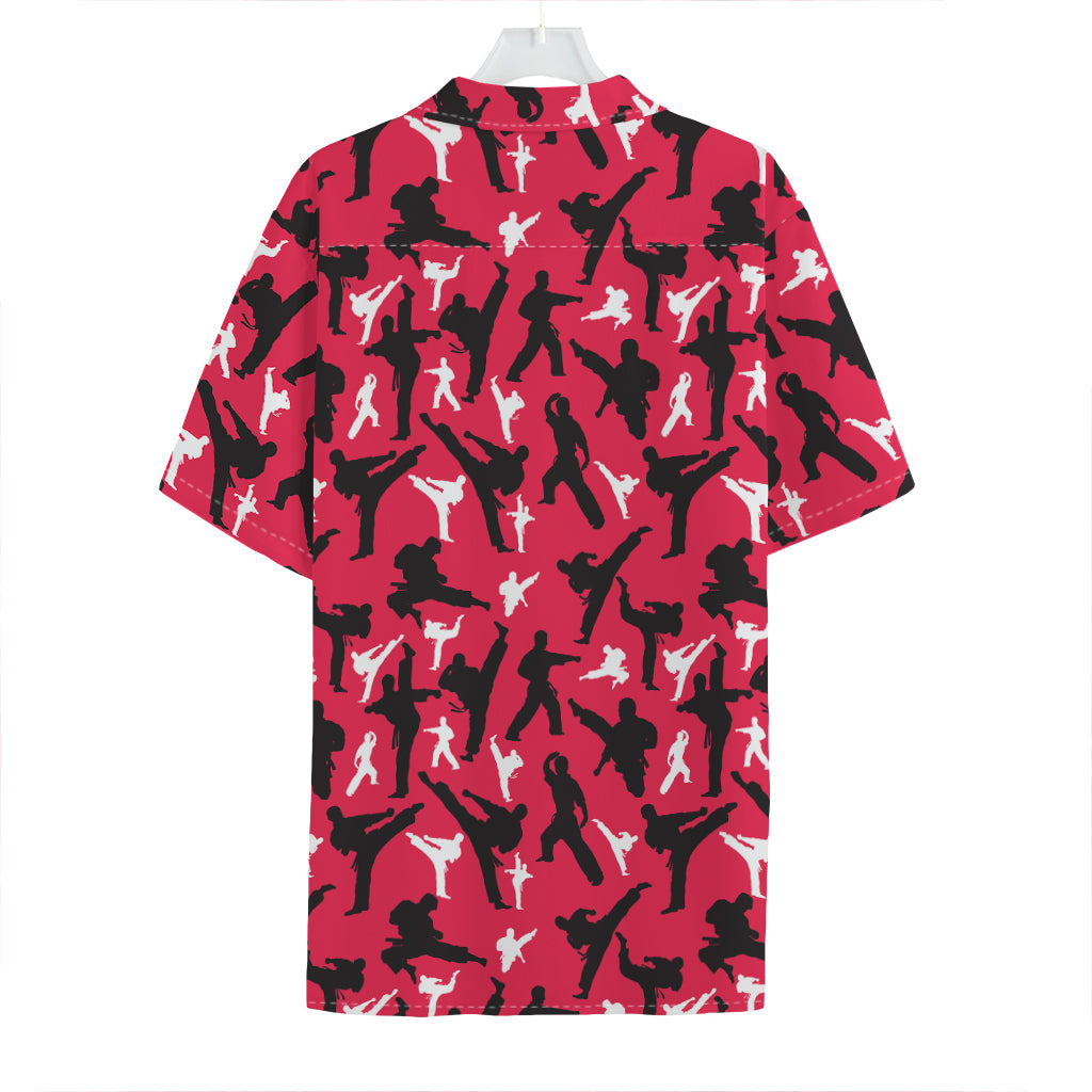 Karate Pattern Print Hawaiian Shirt