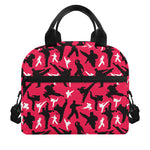 Karate Pattern Print Insulated Lunch Bag