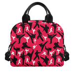 Karate Pattern Print Insulated Lunch Bag