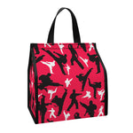 Karate Pattern Print Insulated Lunch Tote