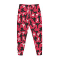 Karate Pattern Print Jogger Pants