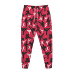 Karate Pattern Print Jogger Pants