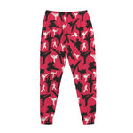 Karate Pattern Print Jogger Pants