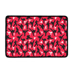 Karate Pattern Print Kitchen Mat