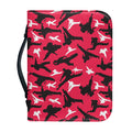 Karate Pattern Print Leather Bible Cover