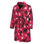 Karate Pattern Print Men's Bathrobe