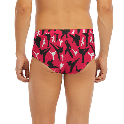 Karate Pattern Print Men's Briefs