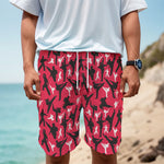 Karate Pattern Print Men's Cargo Shorts