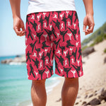 Karate Pattern Print Men's Cargo Shorts