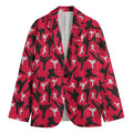Karate Pattern Print Men's Cotton Blazer