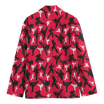 Karate Pattern Print Men's Cotton Blazer