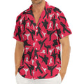 Karate Pattern Print Men's Deep V-Neck Shirt
