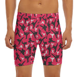 Karate Pattern Print Men's Long Boxer Briefs