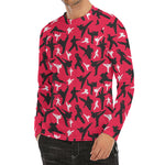 Karate Pattern Print Men's Long Sleeve Rash Guard